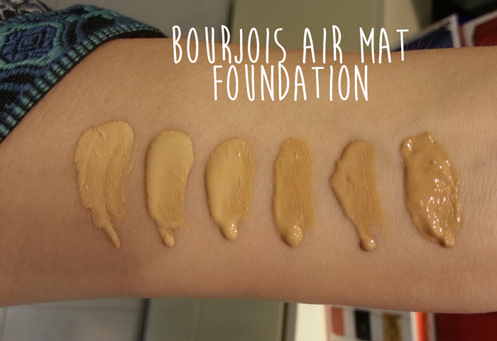 Fond de ten Bourjois Air Mat - Review si Pareri utile swatch Bourjois Air Mat