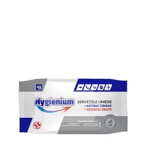 Servetele umede antibacteriene dezinfectante de buzunar Hygienium 48 buc/pachet