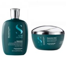 Set pentru par rebel Alfaparf Semi Di Lino Reconstruction cu 250 ml Sampon + 200 ml Masca