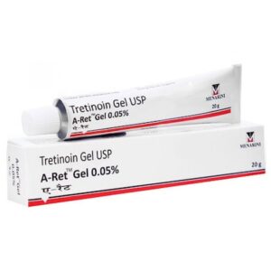 Gel, A-Ret, Menarini, Anti-Rid, Anti-Acnee, Anti-Pete, Tretinoin 0.05%, Tub 20gr