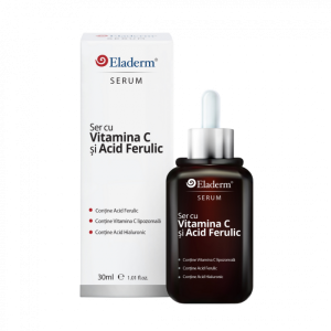 Ser cu Vitamina C lipozomala, Acid Ferulic si Acid Hialuronic Eladerm Review si Pareri